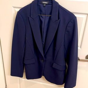 Brand new-  never worn, size 14 women’s express blazer-navy